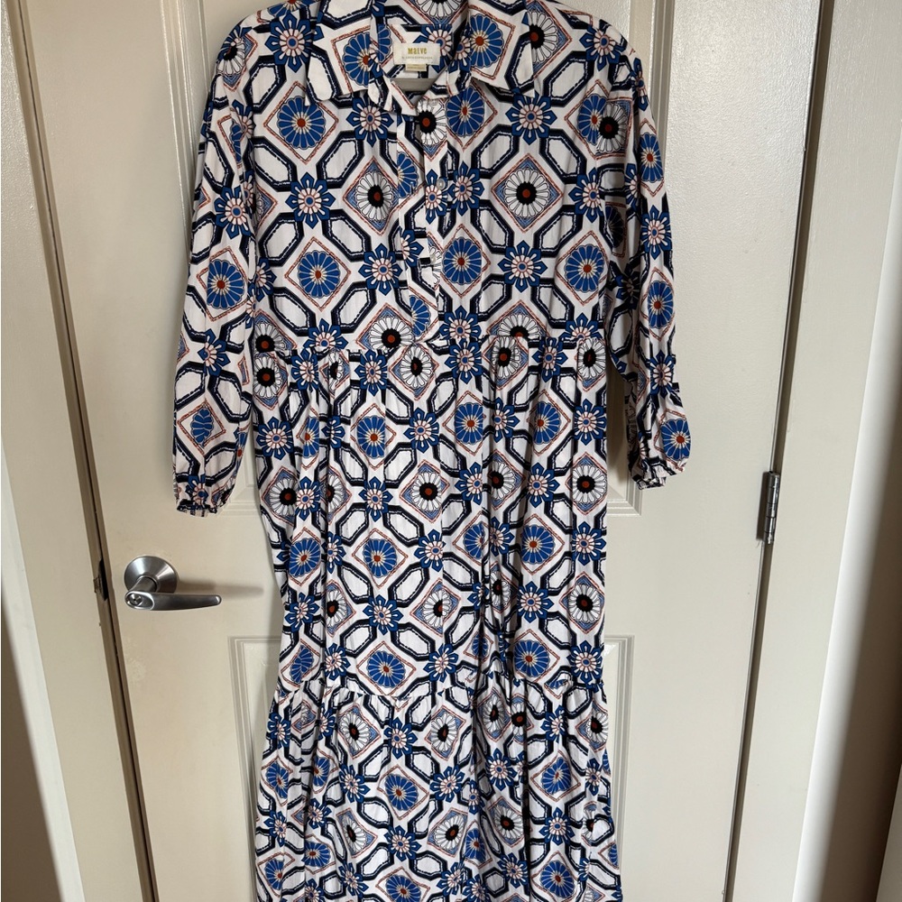 Anthropologie Bettina Tiered Shirt Dress